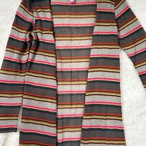 No Boundaries Multicolor Striped Cardigan/Duster